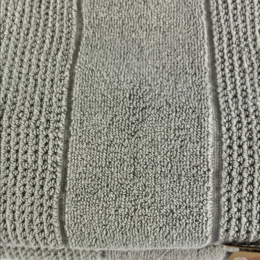 2 Pc Baveno Home Bath Towel Set Taupe Waffle Design 100% Turkish Cotton NEW